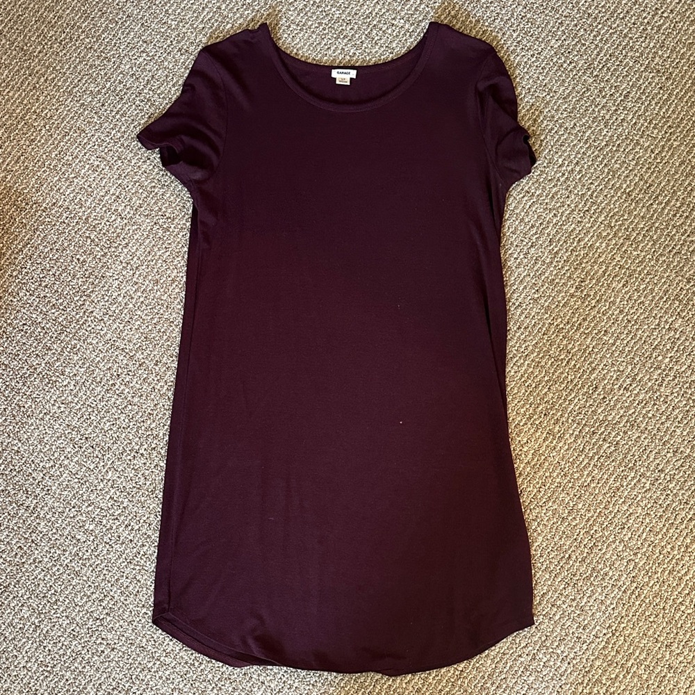 Garage Women's Short Sleeve Dress - Deep Purple